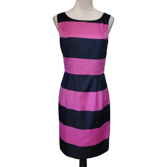 Banana Republic Striped Sleeveless Sheath Dress Size 4 - Picture 1 of 4